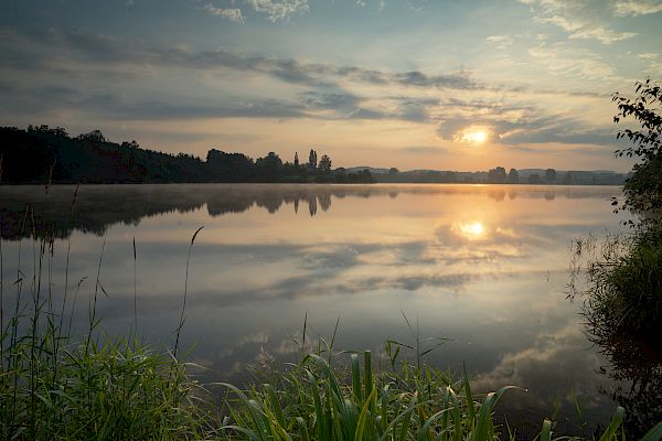 Talsperre Pirk Sonnenaufgang